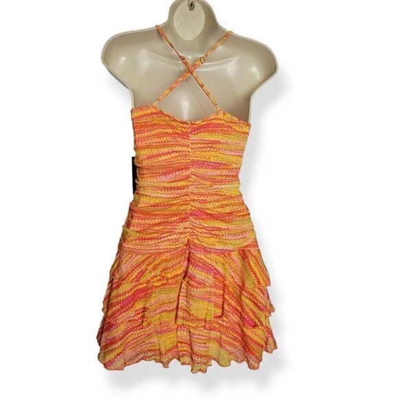 Wild Fable Sleeveless Ruched Tiered Dress XL Jrs. - Picture 3 of 3